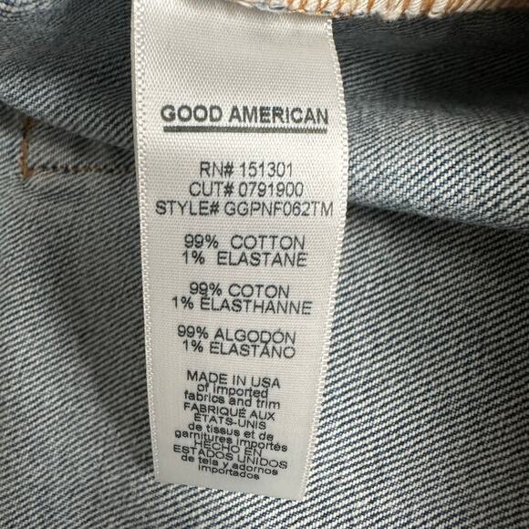 Good American Petite Good Girlfriend Maternity Jeans Size 12/31 - Picture 4 of 10